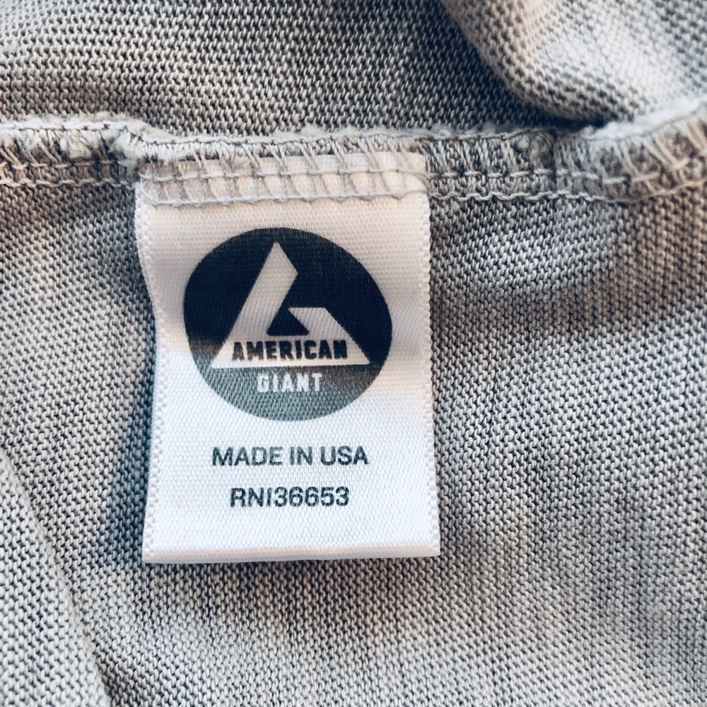 American Giant Tshirt Gray Elevated Basic 100% Co… - image 7